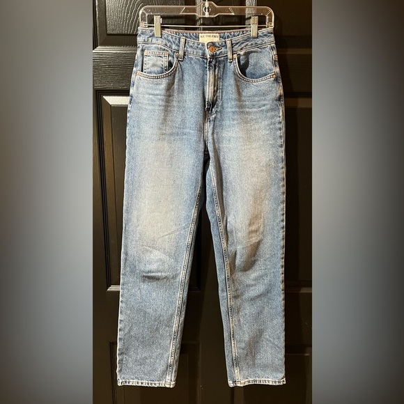 Free Peoplw We The Free The Pacifica High Rise Slim Straight Leg Jeans - Picture 4 of 12